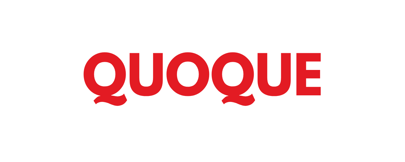 quoque scritto grande in rosso